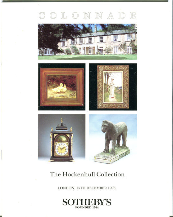 Sothebys Auction Catalog December 15 1993 The Hockenhull Collection   - TvMovieCards.com