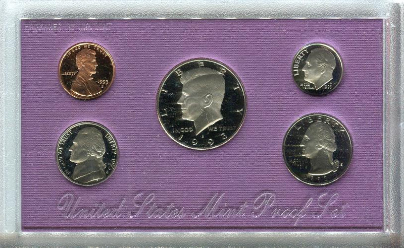 United States Mint Proof Coin Set 1993   - TvMovieCards.com