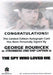 James Bond Archives Final Edition 2017 George Roubicek Autograph Card   - TvMovieCards.com
