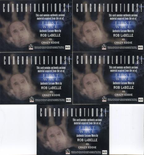 First Wave Crazy Eddie Costume Card Variants Lot 5 Cards RLC1 (Copy) - TvMovieCards.com