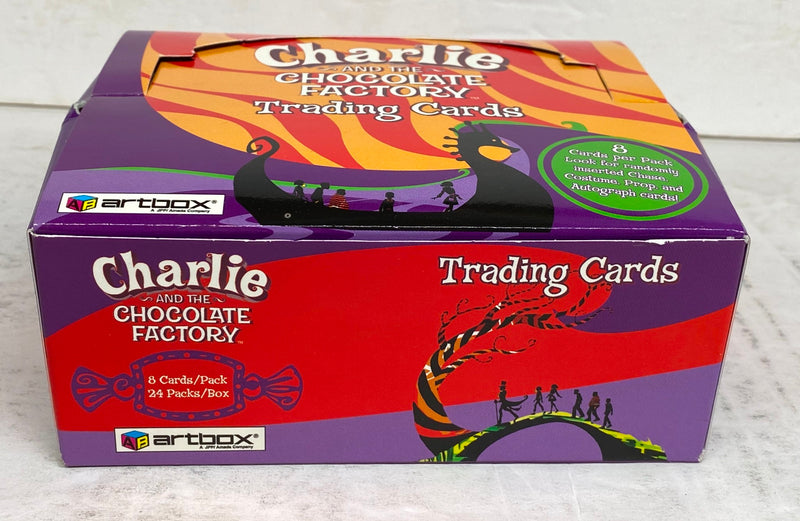 Charlie & Chocolate Factory Trading Card Box Opened with 150 Assorted Base Cards   - TvMovieCards.com