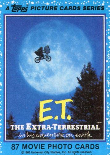 E.T. The Extra-Terrestrial Movie Vintage Base Card Set   - TvMovieCards.com
