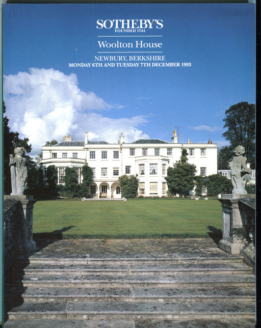 Sothebys Auction Catalog Dec 6 & 7 1993 Woolton House, Newbury, Berkshire   - TvMovieCards.com