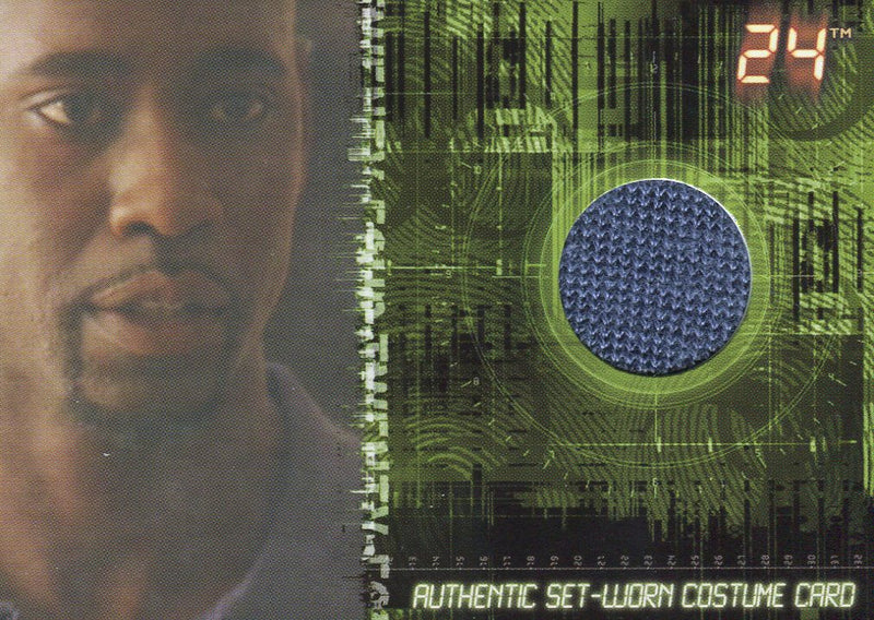 24 Twenty Four Season 5 D.B. Woodside as Wayne Palmer Costume Card C14 #015/165   - TvMovieCards.com
