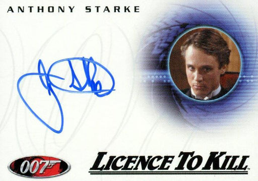 James Bond in Motion 2008 Album Exclusive Anthony Starke Autograph Card A113   - TvMovieCards.com
