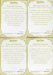 Harry Potter Memorable Moments Green Foil Promo Card Set 4 Cards   - TvMovieCards.com