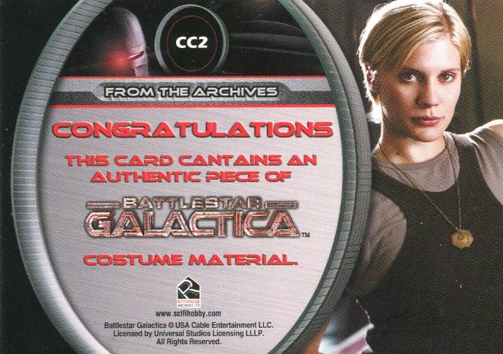 Battlestar Galactica Premiere Edition Lt. Kara Starbuck Thrace Costume Card CC2   - TvMovieCards.com