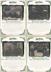 Harry Potter Memorable Moments Green Foil Promo Card Set 4 Cards   - TvMovieCards.com