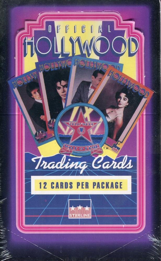 Hollywood Walk of Fame Movie Stars Sealed Trading Card Box 36 Packs 1991   - TvMovieCards.com