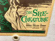 1956 It Conquered the World/The She-Creature Combo Window Card 14 x 22 Poster   - TvMovieCards.com