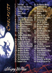 Sleepy Hollow Movie Base Card Set 90 Cards Inkworks 1999   - TvMovieCards.com