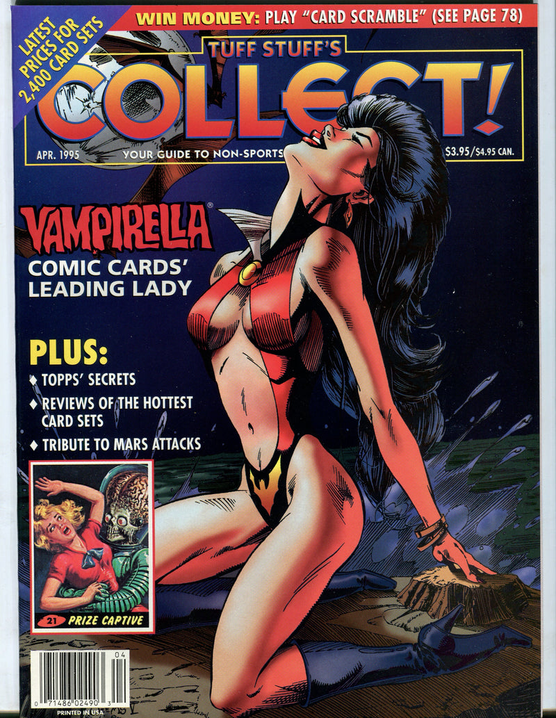 Tuff Stuff's Collect! Magazine Jan 1993 - Sept 1999 (72 Issues) You Pick! April 1995  - TvMovieCards.com