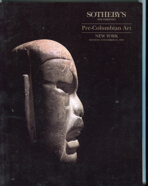 Sothebys Auction Catalog Nov 22 1993 Pre-Columbian Art   - TvMovieCards.com