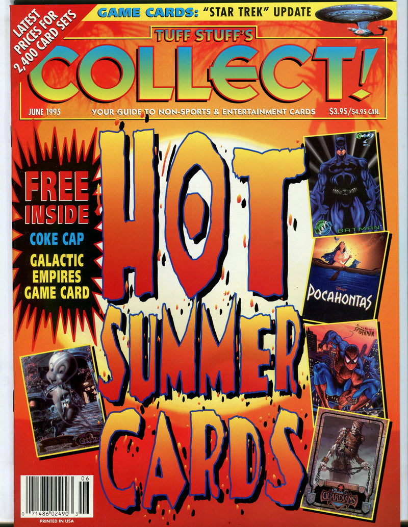Tuff Stuff's Collect! Magazine Jan 1993 - Sept 1999 (72 Issues) You Pick! June 1995  - TvMovieCards.com