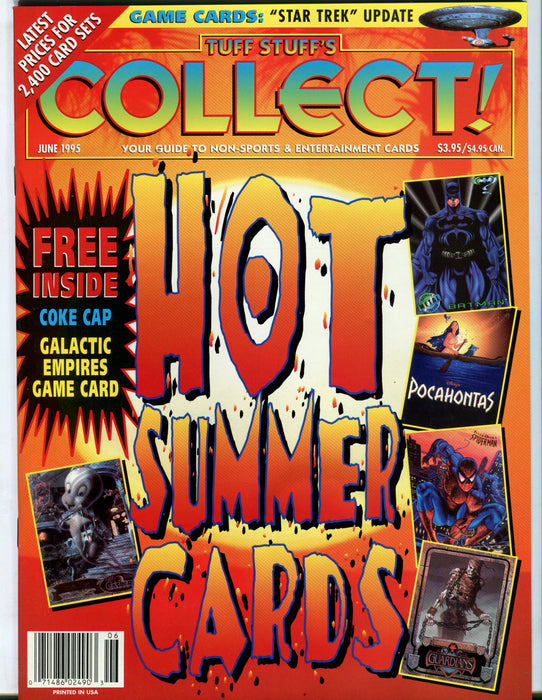 Tuff Stuff's Collect! Magazine Jan 1993 - Sept 1999 (72 Issues) You Pick! June 1995  - TvMovieCards.com