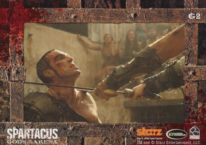 Spartacus Premium Packs Gladiators in Action Chase Card G2   - TvMovieCards.com