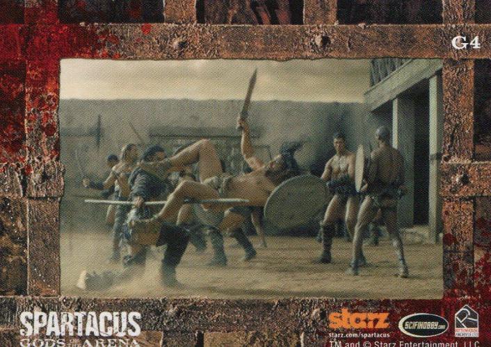 Spartacus Premium Packs Gladiators in Action Chase Card G4   - TvMovieCards.com