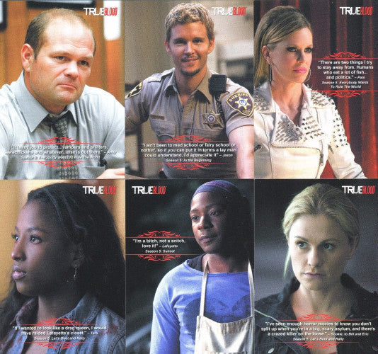 True Blood Archives Quotable Chase Card Set Q11 thru Q22   - TvMovieCards.com