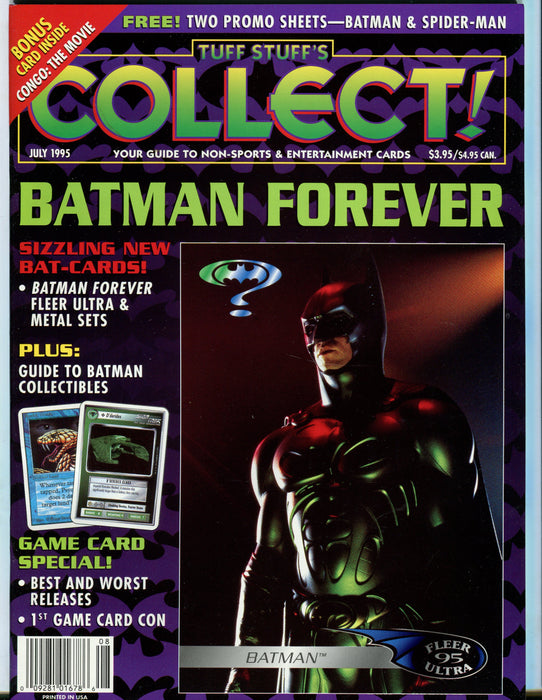 Tuff Stuff's Collect! Magazine Jan 1993 - Sept 1999 (72 Issues) You Pick! July 1995  - TvMovieCards.com