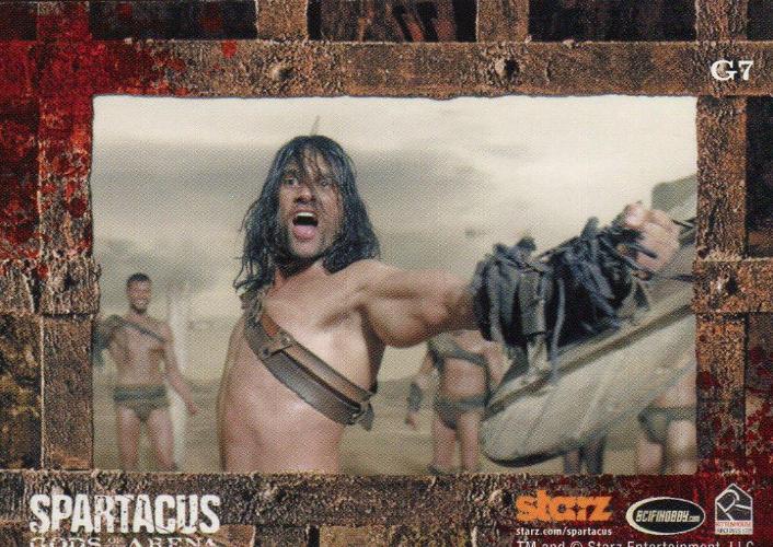Spartacus Premium Packs Gladiators in Action Chase Card G7   - TvMovieCards.com