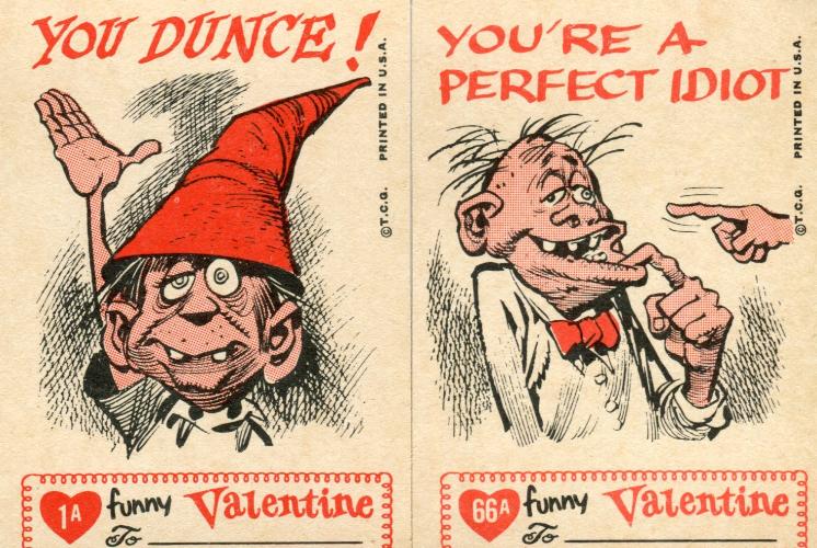 Funny Valentines Vintage Card Set 66 Cards 1A thru 66A Topps 1960   - TvMovieCards.com