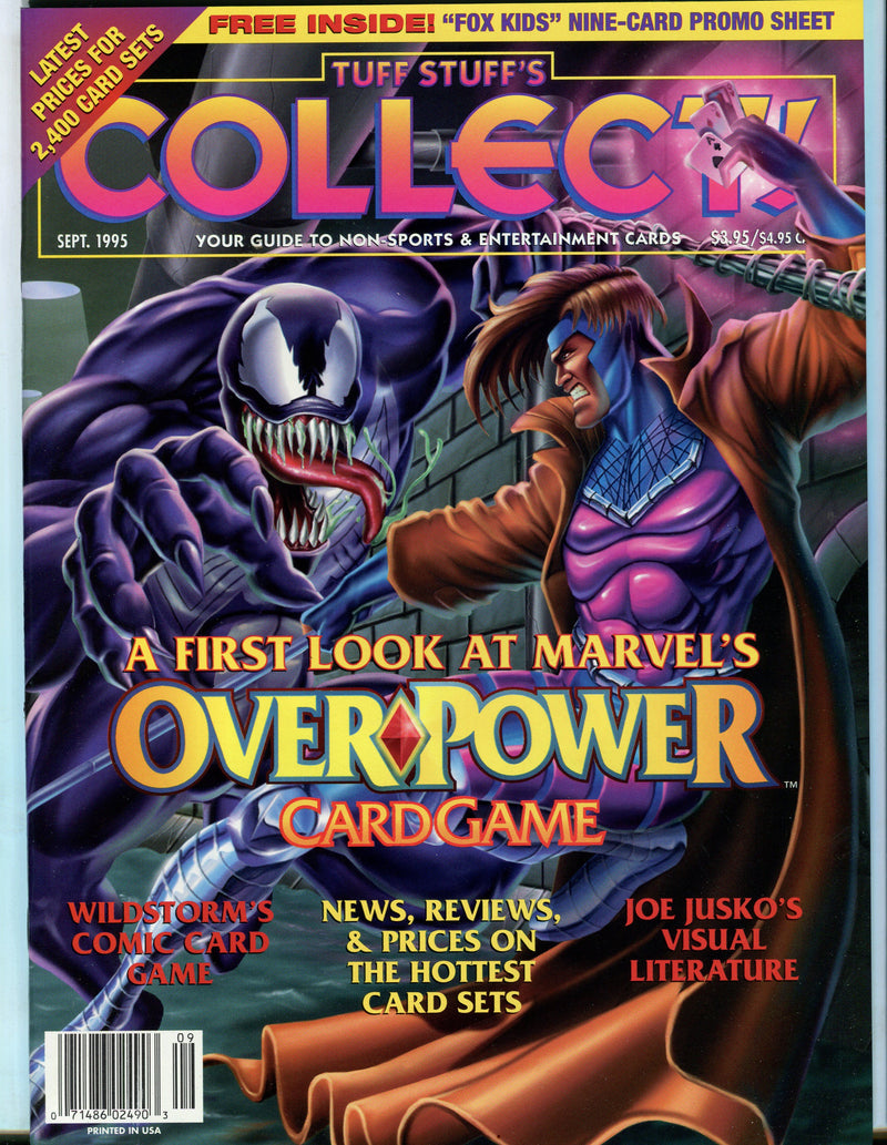 Tuff Stuff's Collect! Magazine Jan 1993 - Sept 1999 (72 Issues) You Pick! September 1995  - TvMovieCards.com