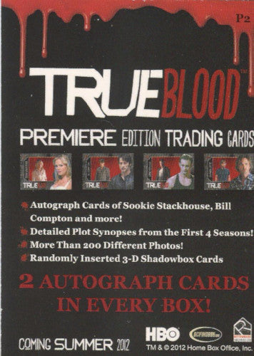 True Blood Premiere Edition Promo Card P2   - TvMovieCards.com