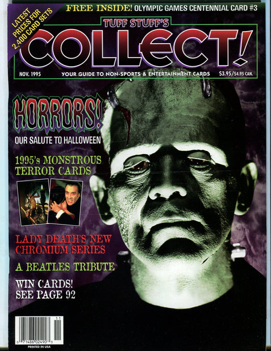 Tuff Stuff's Collect! Magazine Jan 1993 - Sept 1999 (72 Issues) You Pick! November 1995  - TvMovieCards.com