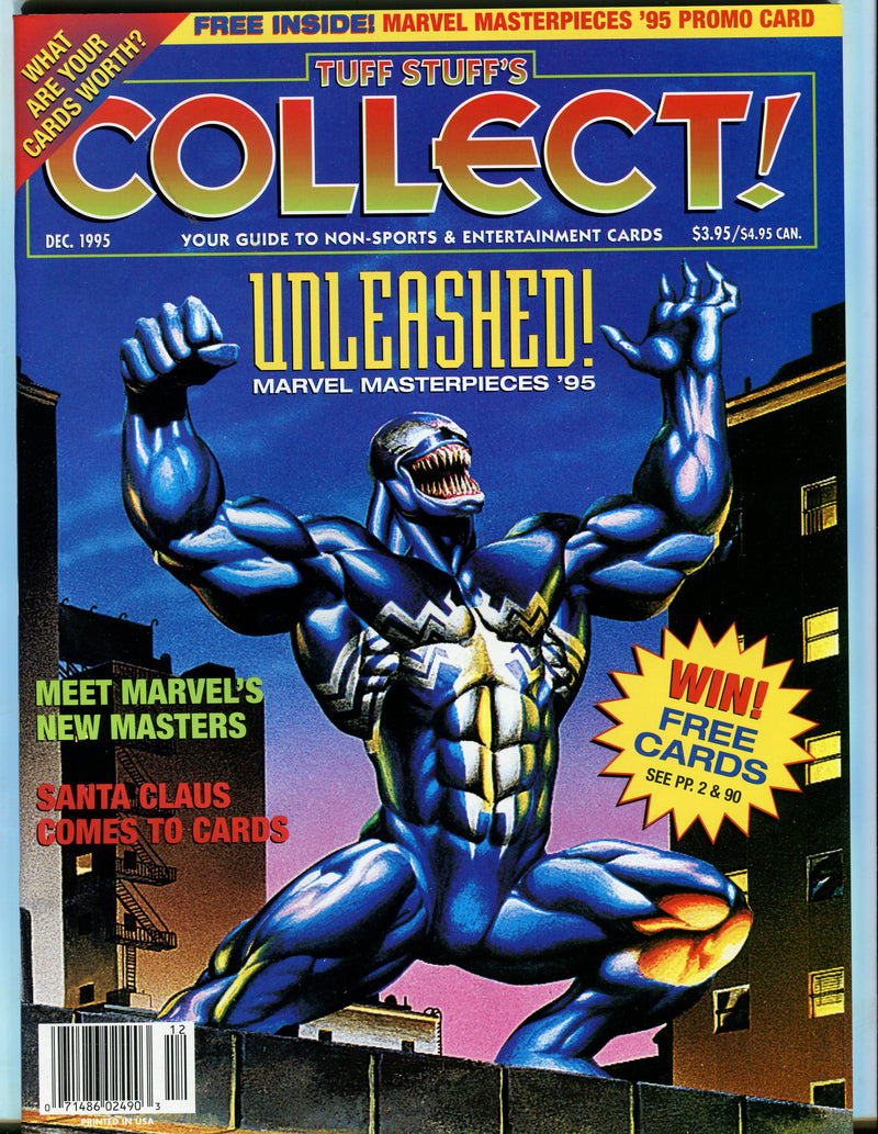 Tuff Stuff's Collect! Magazine Jan 1993 - Sept 1999 (72 Issues) You Pick! December 1995  - TvMovieCards.com