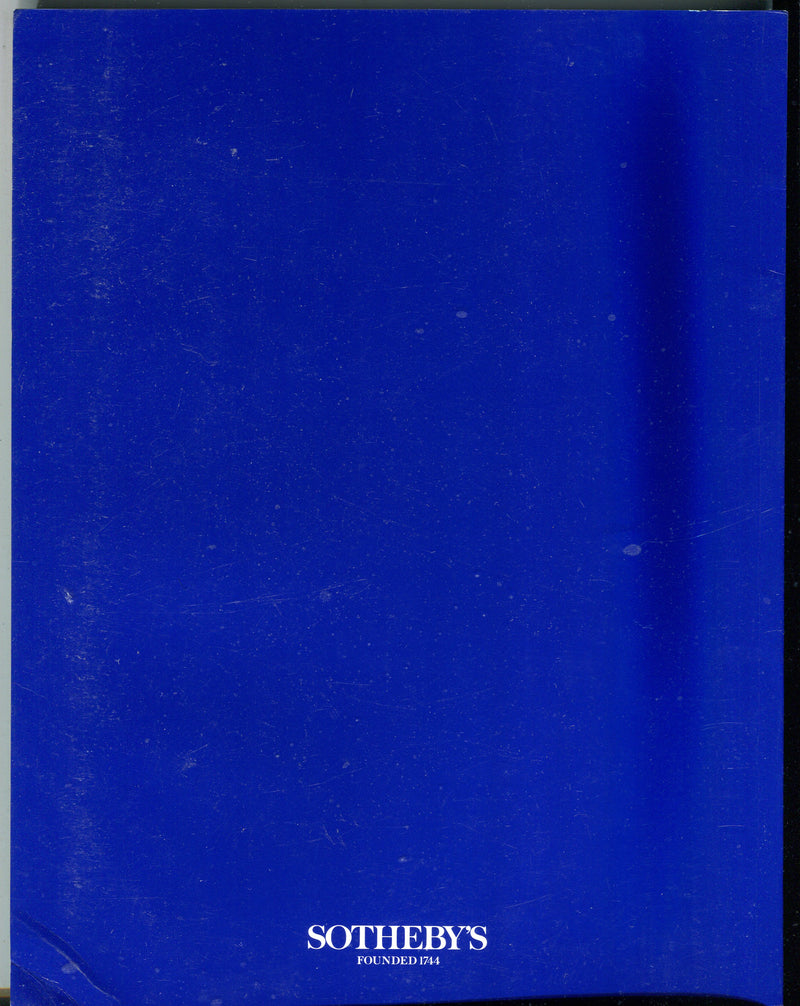 Sothebys Auction Catalog Nov 10 1993 Contemporary Art Part I   - TvMovieCards.com