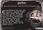 Harry Potter Memorable Moments 2 Lloyd Hughes Poesey Double Autograph Card   - TvMovieCards.com