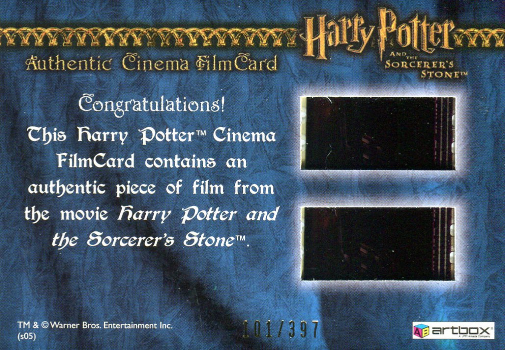 Harry Potter and the Sorcerer's Stone Cinema Film Cel Chase Card #101/397   - TvMovieCards.com
