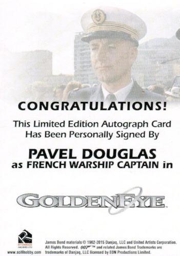 James Bond Archives Final Edition 2017 Pavel Douglas Autograph Card   - TvMovieCards.com