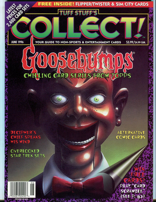 Tuff Stuff's Collect! Magazine Jan 1993 - Sept 1999 (72 Issues) You Pick! June 1996  - TvMovieCards.com