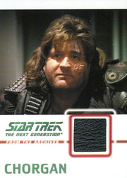 Star Trek TNG Heroes & Villains Costume Relic Card Chorgan C14 159/275   - TvMovieCards.com