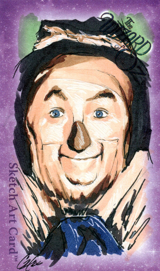 Wizard of Oz Cat Staggs (3" x 5") Autograph Sketch Card Scarecrow   - TvMovieCards.com