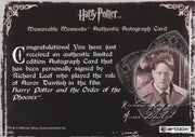 Harry Potter Memorable Moments 2 Richard Leaf Autograph Card   - TvMovieCards.com