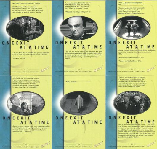 Babylon 5 Season 5 One Exit at a Time Chase Card Set 6 Cards   - TvMovieCards.com