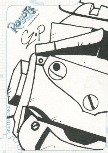 Robots Movie Artist John Czop Autograph Sketch Card SK.3 #170/300   - TvMovieCards.com