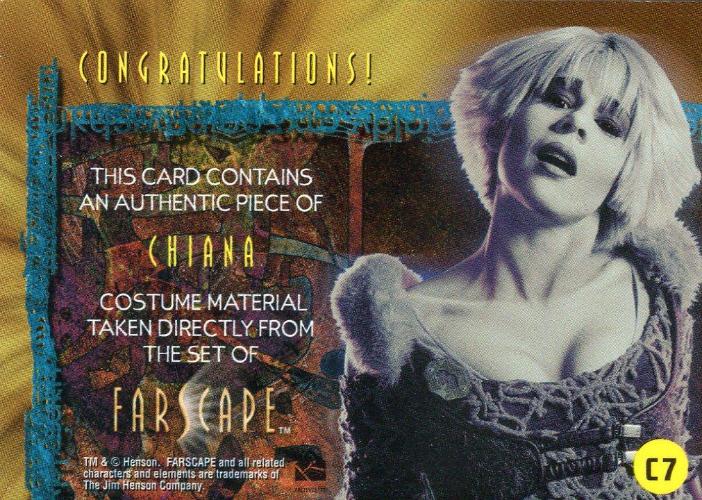 Farscape Season 1 Chiana Case Bonus Costume Card C7   - TvMovieCards.com