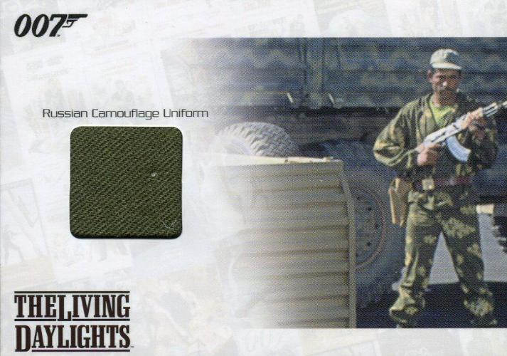 James Bond Mission Logs Russian Uniform Relic Costume Card JBR25 #202/875   - TvMovieCards.com