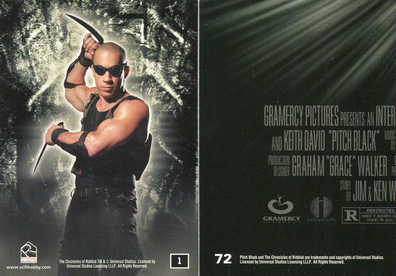 Chronicles of Riddick Movie Base Card Set 72 Cards   - TvMovieCards.com