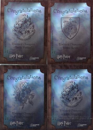 Harry Potter and the Goblet of Fire Triwizard Champions Holofoil Chase Card Set   - TvMovieCards.com