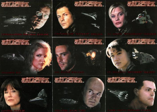 Battlestar Galactica Premiere Edition Roll Call Chase Card Set 9 Cards   - TvMovieCards.com