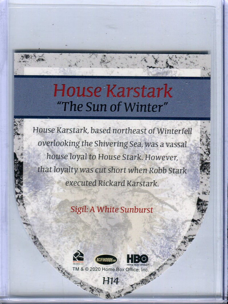 Game of Thrones Complete House Karstark Case Topper Chase Card H14   - TvMovieCards.com