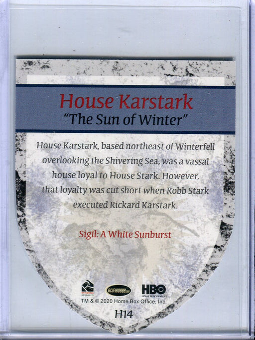 Game of Thrones Complete House Karstark Case Topper Chase Card H14   - TvMovieCards.com