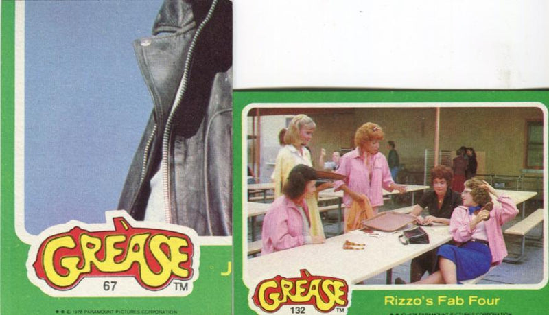Grease Movie Series 2 Vintage Card Set 66 Cards Topps 1978   - TvMovieCards.com