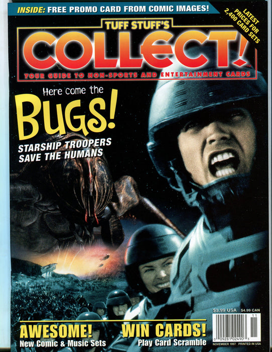 Tuff Stuff's Collect! Magazine Jan 1993 - Sept 1999 (72 Issues) You Pick! November 1997  - TvMovieCards.com