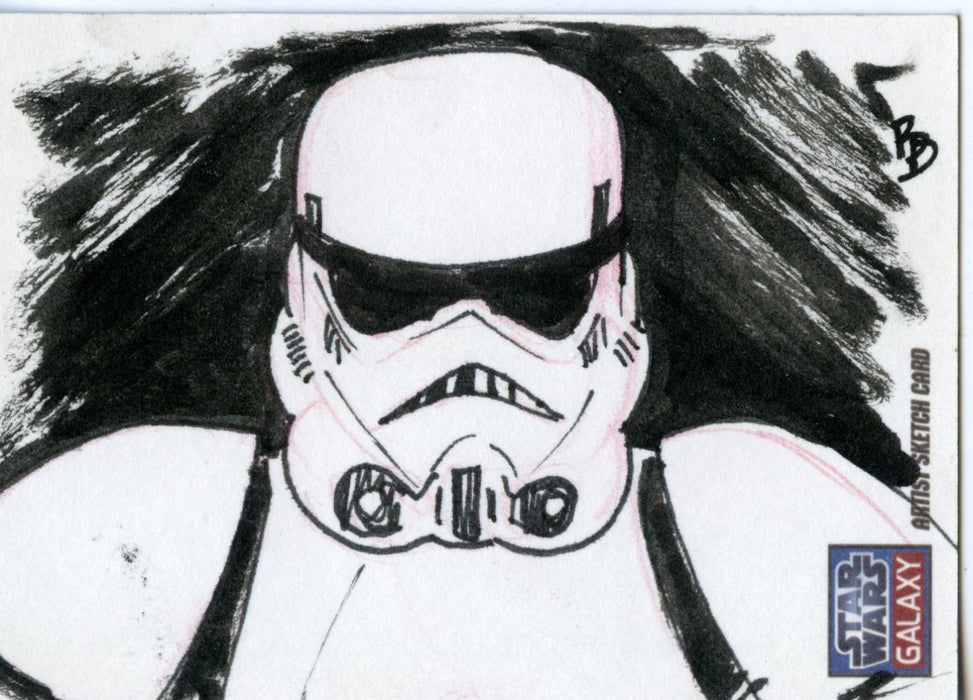 Star Wars Galaxy Series 7 Topps Sketch Card Ben Dale Storm Trooper   - TvMovieCards.com