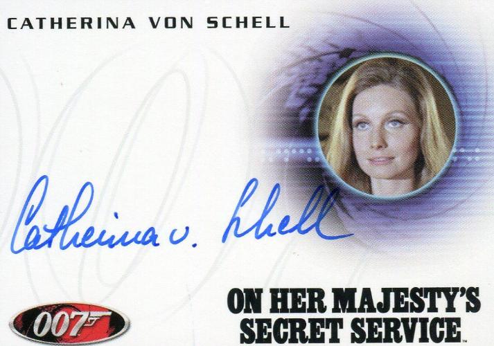 James Bond Mission Logs Catherina Von Schell as Nancy Autograph Card A179   - TvMovieCards.com